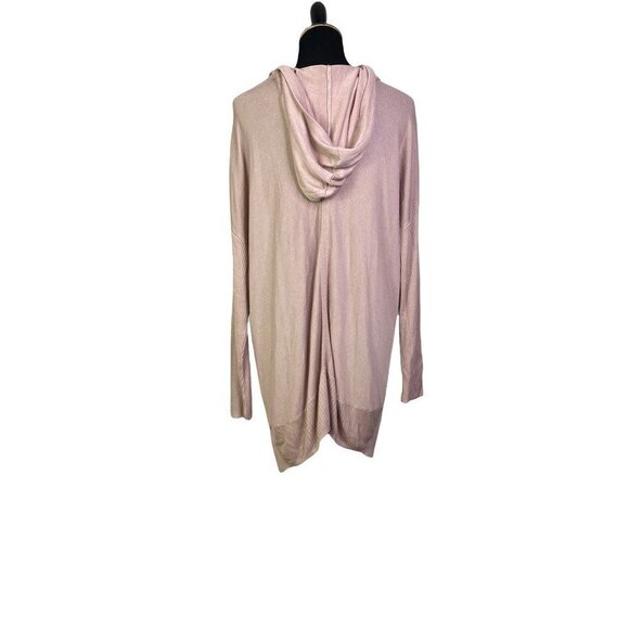 Stitchdrop Womens Pullover Tunic‎ Hoodie Pink Long Sleeve Drawstring L New - Picture 2 of 7